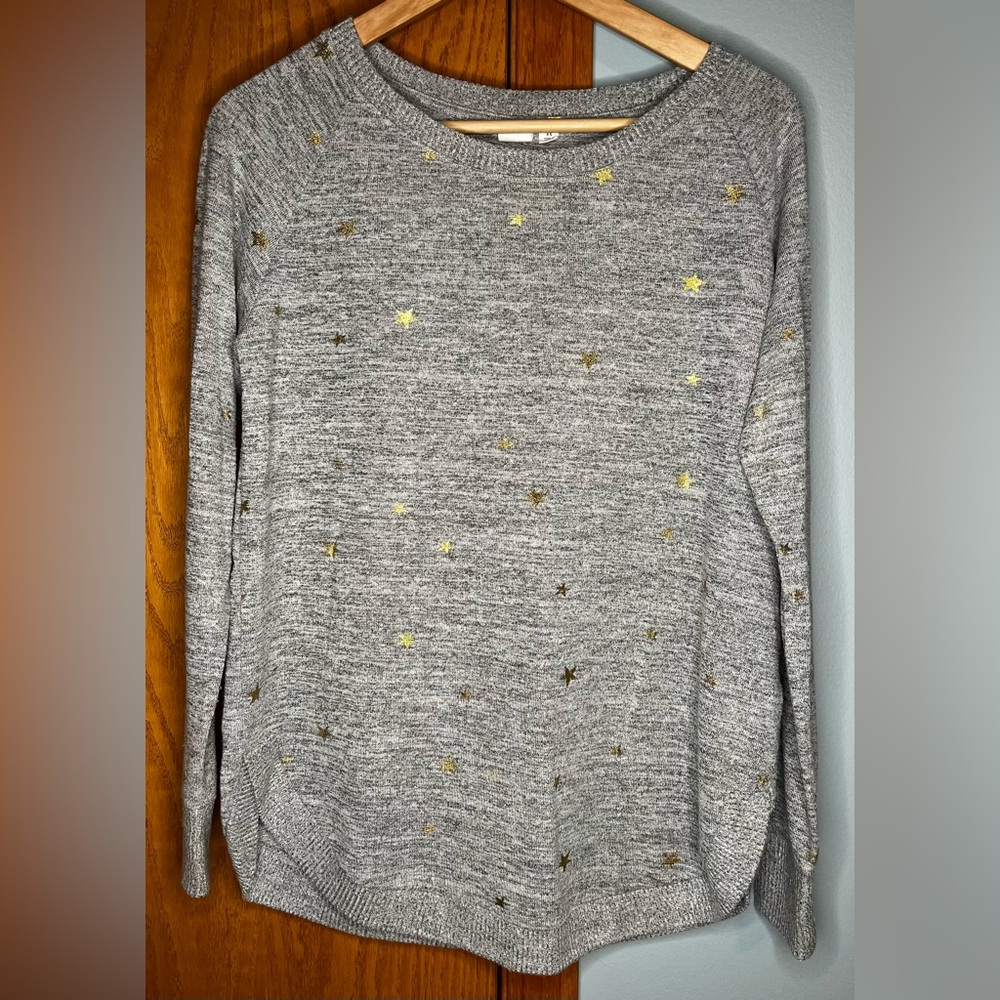 GAP grey sweater with gold stars | Size XS